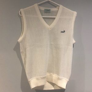 Lacoste Crocodile original fine knit sweater vest -M-